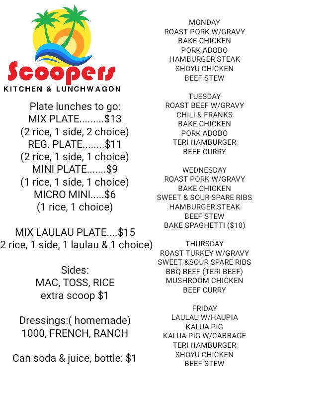 Scoopers Kitchen Menu image 3
